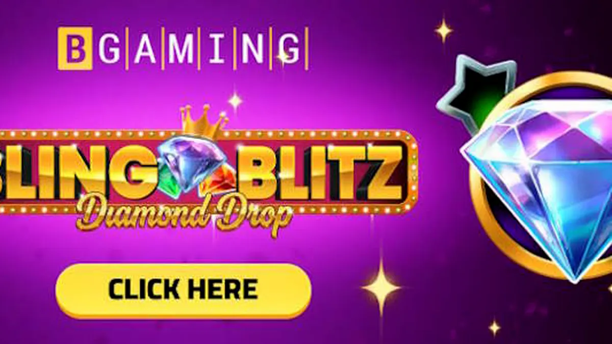 Bling Blitz Diamond Drop গেমের মোবাইল ইন্টারফেসের দৃশ্য